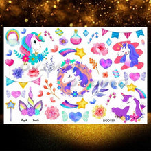 Load image into Gallery viewer, Small 3D Dinosaur Temporary Sticker Tattoos Colorful Tiny Tattoos For Party Children
