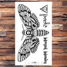 Load image into Gallery viewer, Cute Black Birds Temporary Waterproof Stickers Tattoo Flower Body Elegant Bird Butterfly Style For Womens
