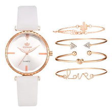 Load image into Gallery viewer, Elegant Style Fashion Womens Watch Luxury Leather Band Analog Quartz Wrist Watch Women Dress Leather Band Thin Minimalist Casual Simple Dress Analog Quartz Wristwatch
