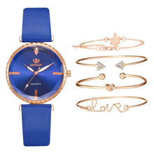 Load image into Gallery viewer, Elegant Style Fashion Womens Watch Luxury Leather Band Analog Quartz Wrist Watch Women Dress Leather Band Thin Minimalist Casual Simple Dress Analog Quartz Wristwatch
