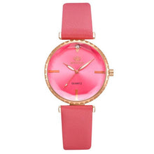 Load image into Gallery viewer, Elegant Style Fashion Womens Watch Luxury Leather Band Analog Quartz Wrist Watch Women Dress Leather Band Thin Minimalist Casual Simple Dress Analog Quartz Wristwatch
