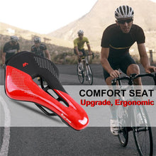 Load image into Gallery viewer, Bike Saddle Mountain Road Bike Seat PU Leather Gel Filled Cycling Cushion Comfortable Shockproof Bicycle Saddle Seat Cushion For Men Comfort Bike Saddle Anti-Slip Bicycle Saddle Waterproof Bicycle Seat For Mountain Bike Seat
