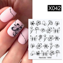 Load image into Gallery viewer, Spring Simple Green Theme Water Decal Sticker Flower Leaf Tree Summer Slider For Manicuring Nail Art Watermarks Art Decoration Manicure Tools Nail Watermark Decals iridescent Decoration Nail Self-Adhesive Decals Nail Stickers Water Transfer Fresh Nail

