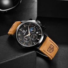 Load image into Gallery viewer, Mens Stylish Chronograph Watch Sport Quartz Clock Luxury Movement Analog Fashion Business Waterproof Watches
