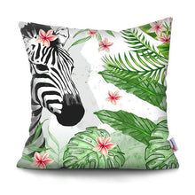 Load image into Gallery viewer, Tropical Plants Palm Leaf Pillow Cover Green Leaves Cushion Covers Flower Decorative Pillow Sofa Decorative Throw Pillow Covers Tropical Green Leaves Floor Pillow Cover for Couch Cushion Cover Plant Monstera Leaf 45x45cm
