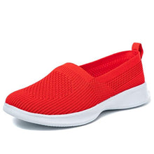 Load image into Gallery viewer, Summer Knitting Sock Women's Sneakers Slip On Shoes Lightweight Flat Women's Sports Breathable Mesh Platform Fashion Casual Slip On Easy Walking Espadrilles
