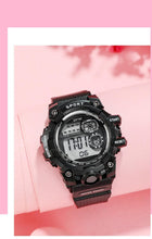 Load image into Gallery viewer, Digital Watches For Women School Girl Student  Transparent Color Water Resistent Silicone Strap Stopwatch Alarm Countdown Dual Time Ultra Super Wide-Angle Display Digital Wrist Watches For Men Women
