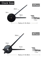 Load image into Gallery viewer, 2021 Fashion 3D Big Size Wall Clock Mirror Sticker Large 3D Frameless Wall Clock Stickers Wall Decoration for Living Room Bedroom Office  Brief Living Decor Room Wall Clock Modern Design Silent Acrylic
