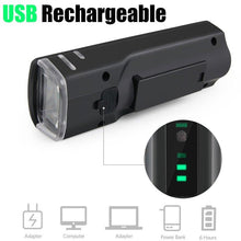 Load image into Gallery viewer, Bike Flashlight For Bicycle Anti-glare Smart Bike Light USB Rechargeable Front Rear Lamp Cycling Headlight Bike Light Set USB Rechargeable Bicycle Front Headlight Taillight 4 Light Modes Led Headlight
