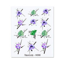 Load image into Gallery viewer, Embossed Nails Sticker 3D Flower Leaves Slider Water Transfer Nail Decals for Nail Art Transfer Sticker  3D Wave Design Decoration for Women Girls Art Stickers Decal Decoration Metallic Curve Strip Line Nail Decor
