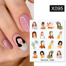 Load image into Gallery viewer, Embossed Nails Sticker 3D Flower Leaves Slider Water Transfer Nail Decals for Nail Art Transfer Sticker  3D Wave Design Decoration for Women Girls Art Stickers Decal Decoration Metallic Curve Strip Line Nail Decor
