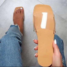 Load image into Gallery viewer, Soft Leather Woven Slippers Women Summer Flat Heels Beach Casual Slides Shoes Woman Outdoor Sandals Open Toe Slippers Summer Sandals For Women Flat Shoes Office Elegant Design Sandals

