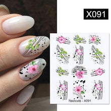 Load image into Gallery viewer, Cool Geometrics Pattern Water Decals Stickers Flower Leaves Slider For Nails Spring Summer Nail Art Decoration Tattoos Women Nail Art Stickers Water Transfer Decals Design Nail Art Supplies Manicure Acrylic Nail Foil Stencils Decorations
