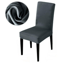 Load image into Gallery viewer, Armless Removable Washable Elastic Dinner Universal Spandex Solid Chair Slip Covers Set Colors For Choice Universal Size Chair Cover
