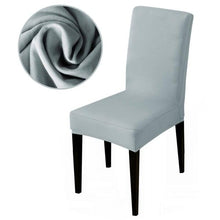 Load image into Gallery viewer, Armless Removable Washable Elastic Dinner Universal Spandex Solid Chair Slip Covers Set Colors For Choice Universal Size Chair Cover
