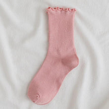 Load image into Gallery viewer, Little Flower Socks Girl's Socks Simple Solid Color Socks Women's Long Socks Kawaii Happy And Funny Breathable Socks For Women
