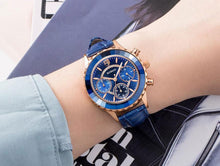 Load image into Gallery viewer, Luxury Green Business Women Watches Quartz Fashion Leather Strap Waterproof Multifunctional Wristwatch For Women
