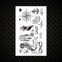 Load image into Gallery viewer, Fashion Small Sexy Black Temporary Waterproof Tattoo Cute Star Heart Tattoos Sticker Body Finger Tattoo For Kids Womens
