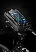 Load image into Gallery viewer, Bike Bag Frame Front Top Tube Waterproof Hard Shell Cycling Bag Touch Screen Phone Case Bicycle Accessories Bike Phone Mount Bag Cycling Waterproof Front Frame Top Tube Handlebar Bag With Touch Screen Holder Case
