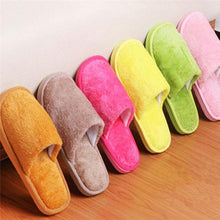 Load image into Gallery viewer, Women Home Slippers Autumn Winter Warm Furry Plush Shoes Indoor Bedroom Light EVA Couple Cotton Slipper House Memory Foam Slippers Furry Faux Fur Lined Bedroom Shoes
