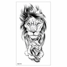 Load image into Gallery viewer, Big Tiger Lion Waterproof Temporary Sticker Tattoo Arm Legs Fake Tattoo Stickers For Adults Realistic Luxury Design For Mens Womens
