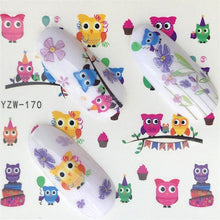 Load image into Gallery viewer, Nail Art Water Transfer Stickers Anime Mouse Animal Kid slider adhesive Watermark Decals Women Beauty Wedding Nails  Decal Self-Adhesive 3D Wave Design Decoration for Women Girls Art Stickers Decal Decoration Metallic Curve Strip Line Nail
