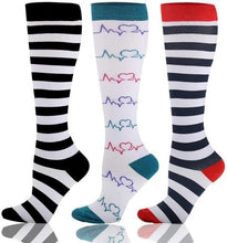 Load image into Gallery viewer, Compression Socks Athletic Best Graduated Breathable Nursing Socks Fit Running Outdoor Sports Socks Hiking Socks For Athlete Men And Women
