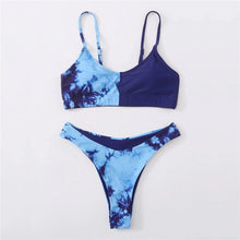 Load image into Gallery viewer, Leopard Bikini Women Swimwear Female Swimsuit Two-piece Bikini Set Comfortable Bathing Suit Swim Lady High Waist Bikini Set For Women Athletic Two Piece Soft Swimsuit Sporty Scoop Neck Bathing Suit

