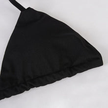 Load image into Gallery viewer, Push Up Bikini Set Swimsuits High Waist Swimwear Women Ribbed Bathing Suits Brazilian Bikinis Swimsuit for Women  Bottom Triangle Bikinis Top Bathing Suit
