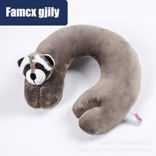 Load image into Gallery viewer, Cute Cartoon Animal U-shaped Memory Travel Pillow Neck Support Headrest Office Car Airplane Sleep  Soft Travel Neck Pillow Animal for Neck &amp; Head Support Cute Wild Life Stuffed Pillow Accessory for Naps Novelty Stuffed Animal For Adults And Children
