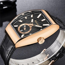 Load image into Gallery viewer, New Quartz Business Mens Luxury Watch Classic Retro Rectangle Analog Waterproof Fashion Leather Strap Wrist Watch
