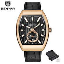 Load image into Gallery viewer, New Quartz Business Mens Luxury Watch Classic Retro Rectangle Analog Waterproof Fashion Leather Strap Wrist Watch
