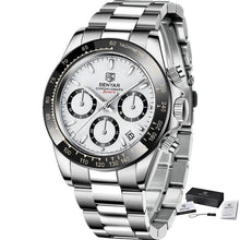 Load image into Gallery viewer, Stainless Steel Sports Men Watch Waterproof Business Chronograph Men Quartz Elegant Design Wristwatches
