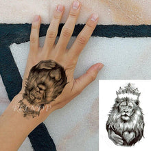 Load image into Gallery viewer, Lion King Temporary Tattoo Waterproof Black And Colorful Small Big Luxury Tattoo For Mens Womens
