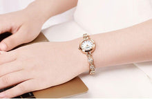 Load image into Gallery viewer, Charming Women Fashion Crystal Watch Elegant Shape Bracelet Strap Luxury Design Quartz Waterproof Womens Wrist Watch
