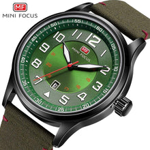 Load image into Gallery viewer, Casual Sport Mens Watch Luxury Green Round Design Waterproof Analog Quartz Classic Fashion Wrist Watch
