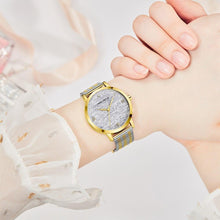 Load image into Gallery viewer, New Women Fashion Watches Luxury Quartz Waterproof Wrist Watch Gold Stainless Steel Mesh Elegant Design For Women
