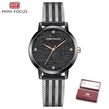 Load image into Gallery viewer, New Women Fashion Watches Luxury Quartz Waterproof Wrist Watch Gold Stainless Steel Mesh Elegant Design For Women
