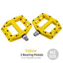 Load image into Gallery viewer, Ultralight Seal Bearings Bicycle Bike Pedals Cycling Nylon Road Pedals Flat Platform Bicycle Parts Accessories Mountain Bike Pedals Ultra Strong Machined Bicycle Flat Alloy Pedals Non-Slip
