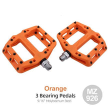 Load image into Gallery viewer, Ultralight Seal Bearings Bicycle Bike Pedals Cycling Nylon Road Pedals Flat Platform Bicycle Parts Accessories Mountain Bike Pedals Ultra Strong Machined Bicycle Flat Alloy Pedals Non-Slip
