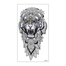Load image into Gallery viewer, Big Tiger Lion Waterproof Temporary Sticker Tattoo Arm Legs Fake Tattoo Stickers For Adults Realistic Luxury Design For Mens Womens
