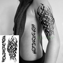 Load image into Gallery viewer, 57 Sheets Temporary Tattoo Stickers Set Waterproof Temporary Tattoo Waist Arm Modern Stylish Big Black Tattoos For Womens Mens
