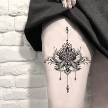 Load image into Gallery viewer, 57 Sheets Temporary Tattoo Stickers Set Waterproof Temporary Tattoo Waist Arm Modern Stylish Big Black Tattoos For Womens Mens
