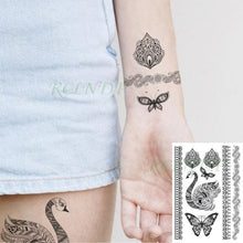 Load image into Gallery viewer, 57 Sheets Temporary Tattoo Stickers Set Waterproof Temporary Tattoo Waist Arm Modern Stylish Big Black Tattoos For Womens Mens
