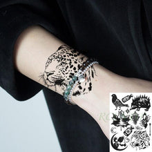 Load image into Gallery viewer, 57 Sheets Temporary Tattoo Stickers Set Waterproof Temporary Tattoo Waist Arm Modern Stylish Big Black Tattoos For Womens Mens
