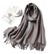Load image into Gallery viewer, New Fashion Winter Soft Thick Warm Colorful Cashmere Scarf Elegant Escharpe Shawls Scarf Shawls Wraps Lightweight Lady Solid Scarves Fashion Tassels Blanket For Women

