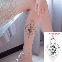 Load image into Gallery viewer, Black Waterproof Temporary Bird Tattoo Sticker Arm Leg Wrist Modern Small Tattoo For Womens And Kids
