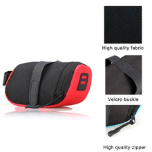 Load image into Gallery viewer, Bike Bags Waterproof Bicycle Bags Seat Cycling  Pouch Bag Riding Storage Bag Accessories Bike Saddle Bag Bicycle Bag Straps On Bike Bag Under Seat Pouch Pack Bicycle Accessories Bag Bicycle Tool Storage Bags For Cycling Water Proof Bag
