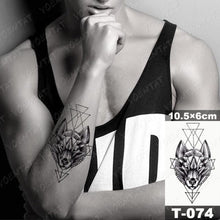 Load image into Gallery viewer, New Waterproof Temporary Tattoo Sticker Deer Animal Flash Tatoo Black Line Body Art Small Decorative Design For Womens Boys
