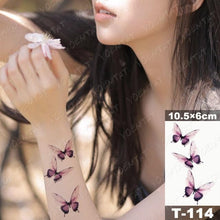 Load image into Gallery viewer, New Waterproof Temporary Tattoo Sticker Deer Animal Flash Tatoo Black Line Body Art Small Decorative Design For Womens Boys
